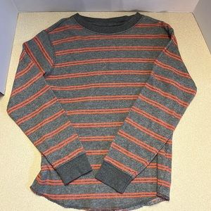Gap Long Sleeve orange and gray shirt Size medium